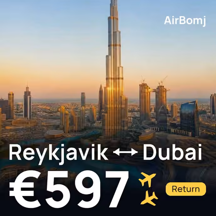 Reykjavik → Dubai for €597