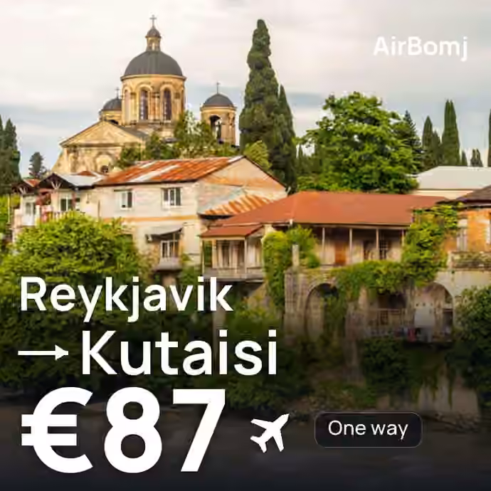 Reykjavik → Kutaisi for €87