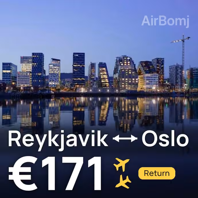 Reykjavik → Oslo for €171