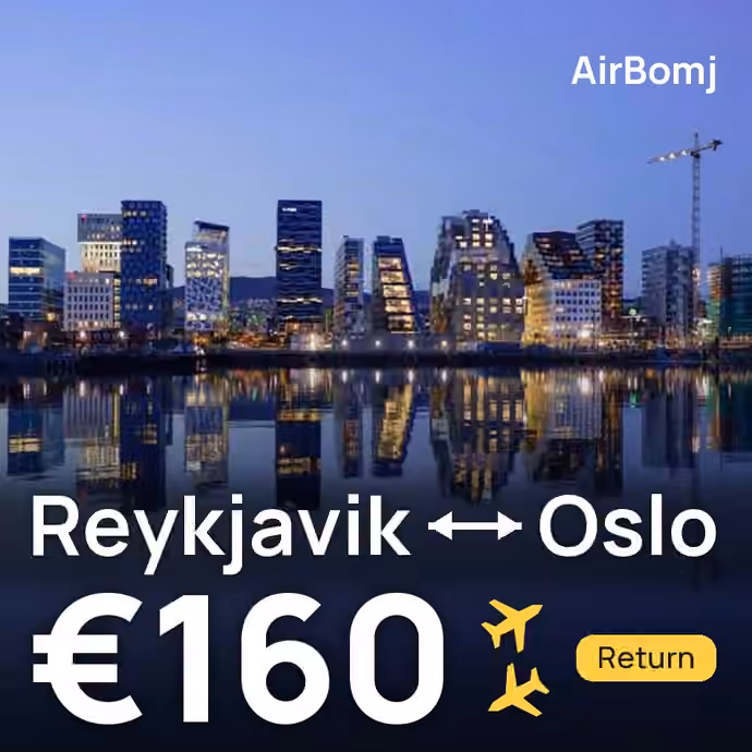 Reykjavik → Oslo for €160