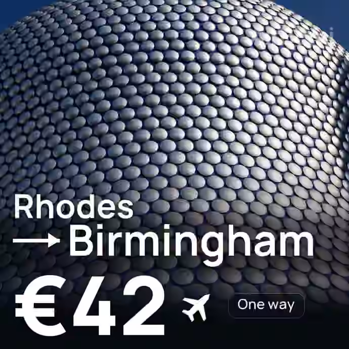 Rhodes → Birmingham for €42
