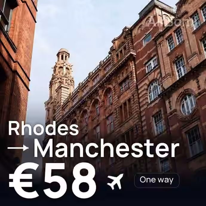 Rhodes → Manchester for €58