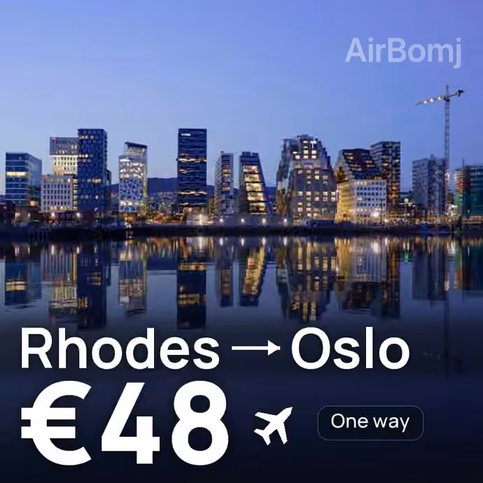 Rhodes → Oslo for €48