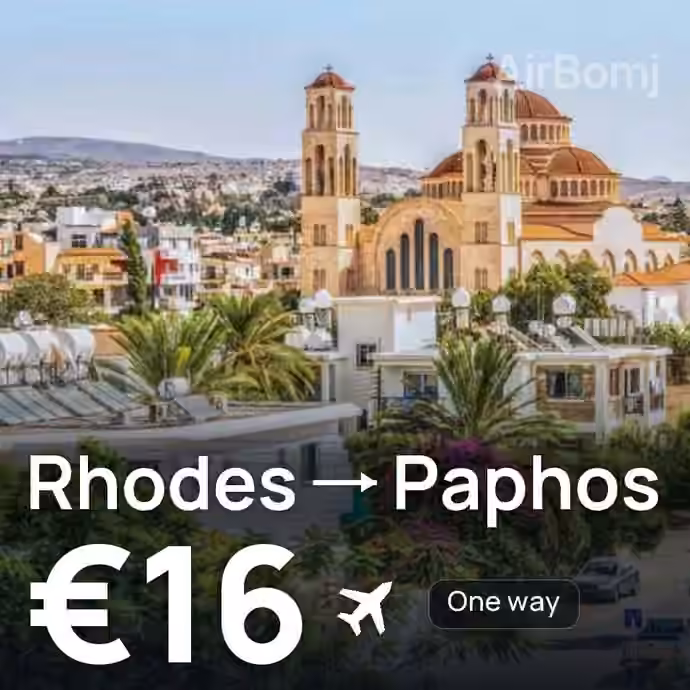 Rhodes → Paphos for €16