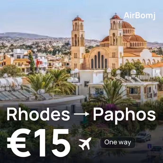 Rhodes → Paphos for €15