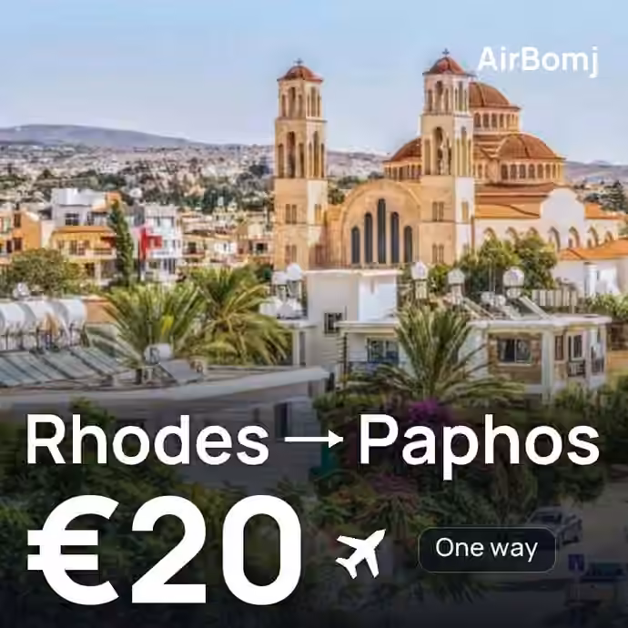 Rhodes → Paphos for €20