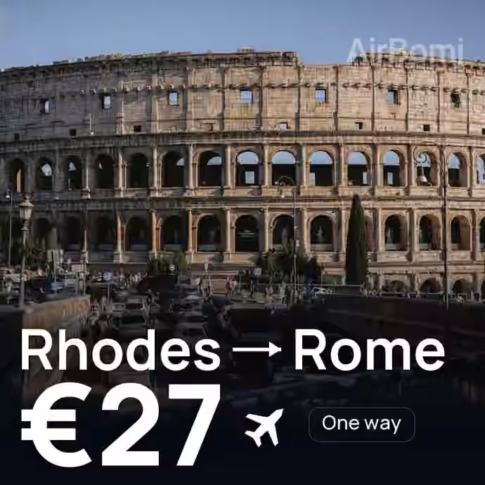 Rhodes → Rome for €27