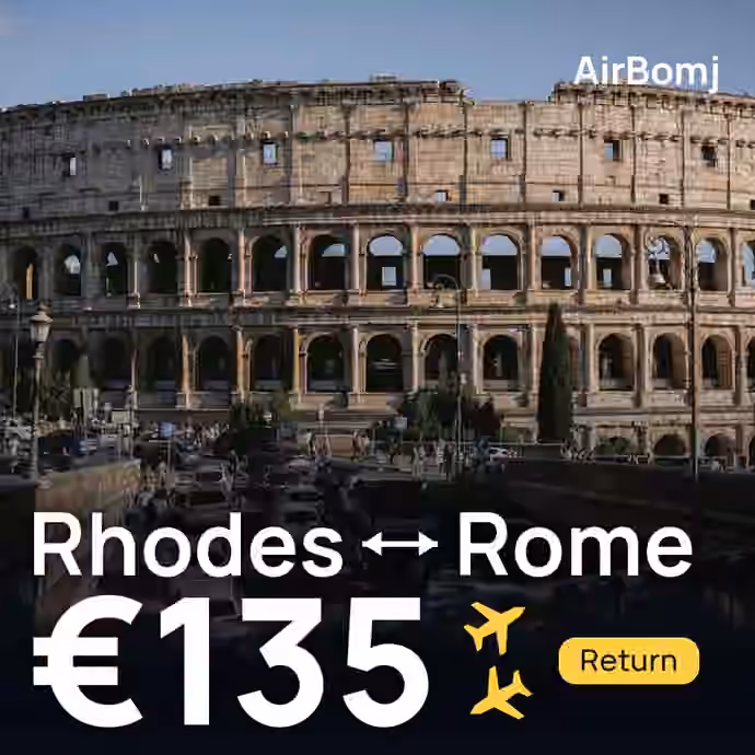Rhodes → Rome for €135