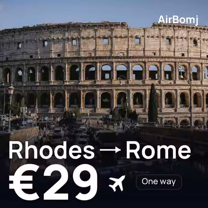 Rhodes → Rome for €29