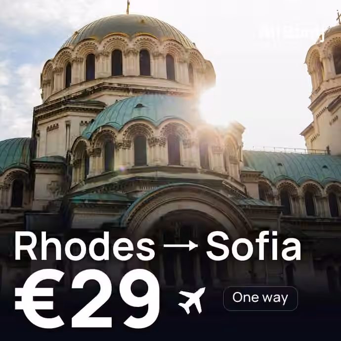 Rhodes → Sofia for €29