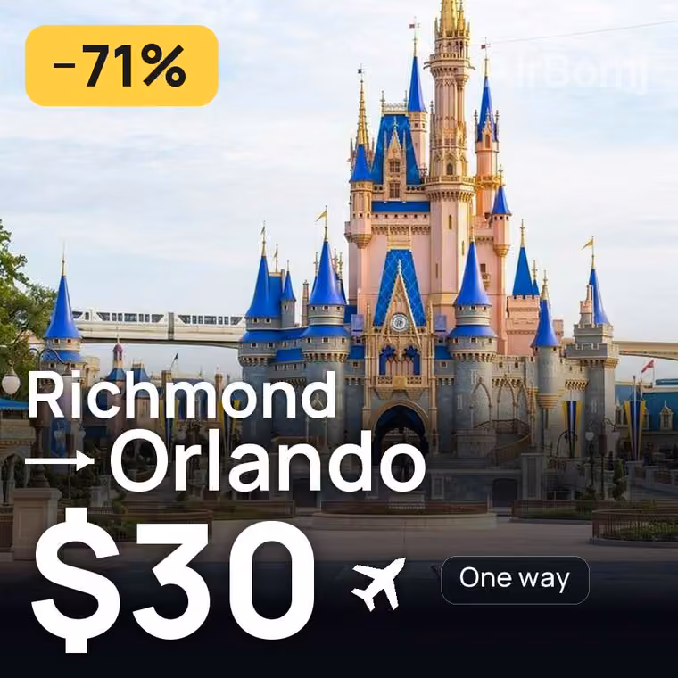 Richmond → Orlando for $30