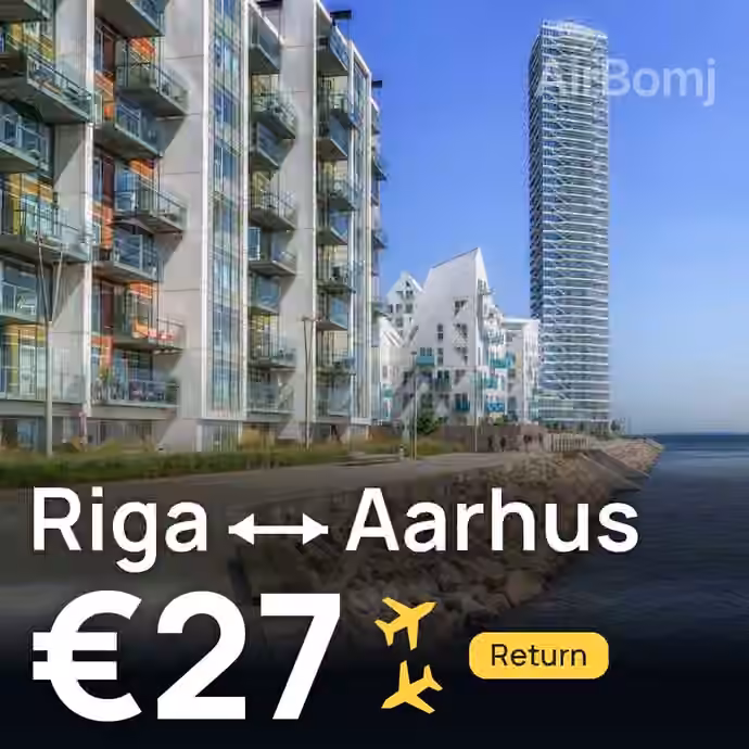 Riga → Aarhus for €27