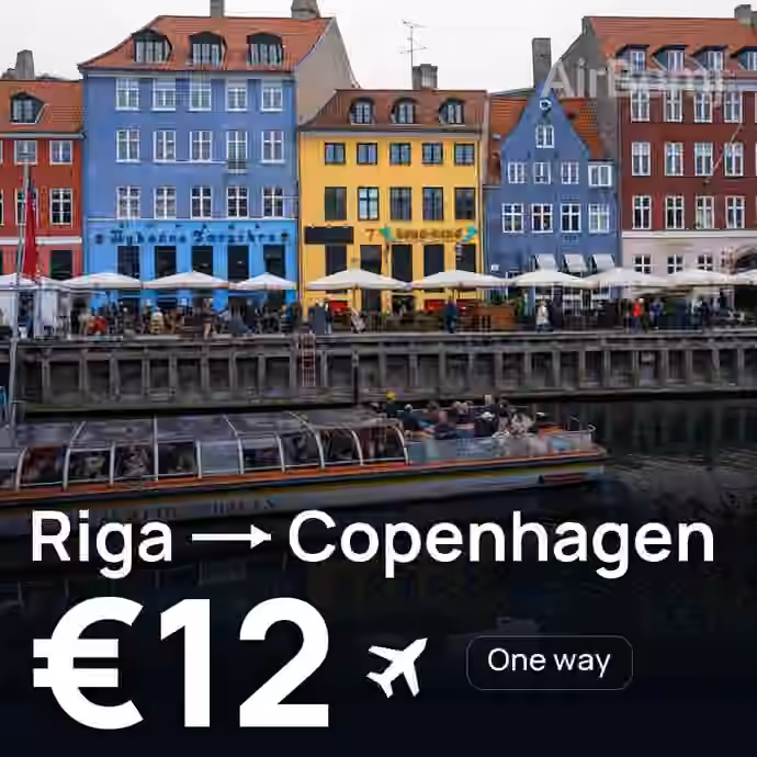 Riga → Copenhagen for €12