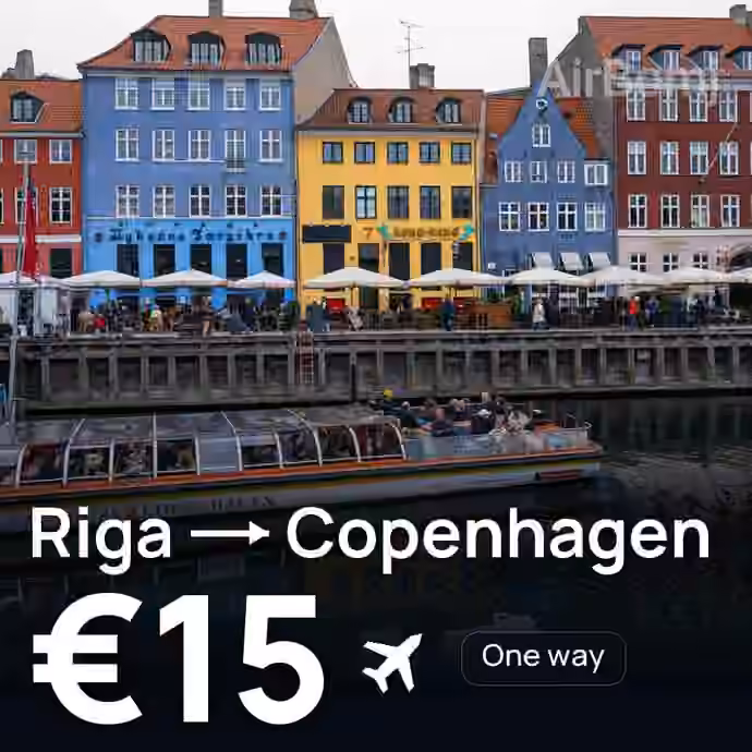 Riga → Copenhagen for €15