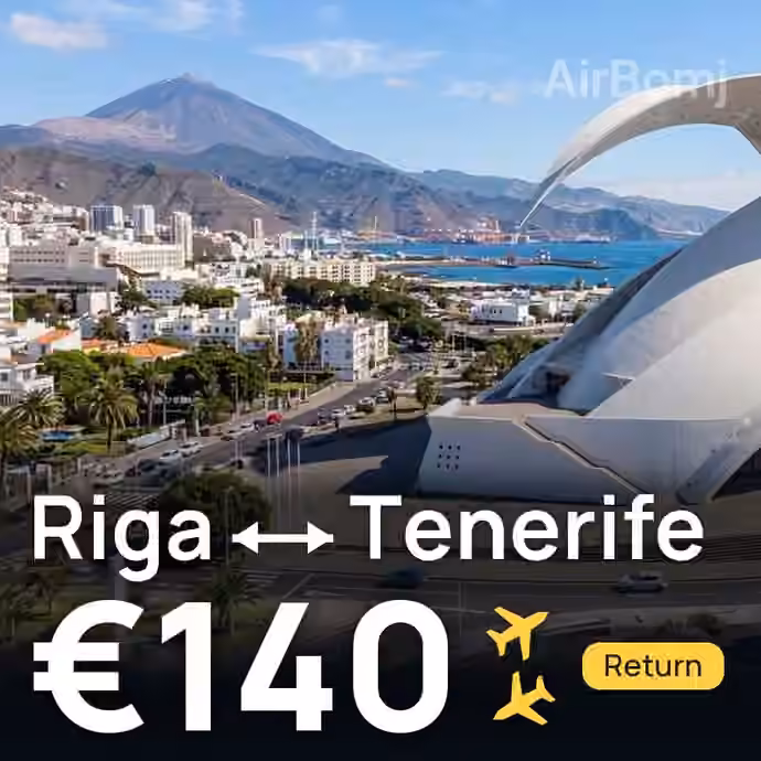 Riga → Tenerife for €140