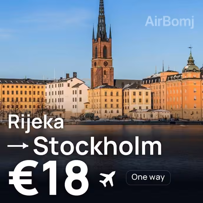 Rijeka → Stockholm for €18