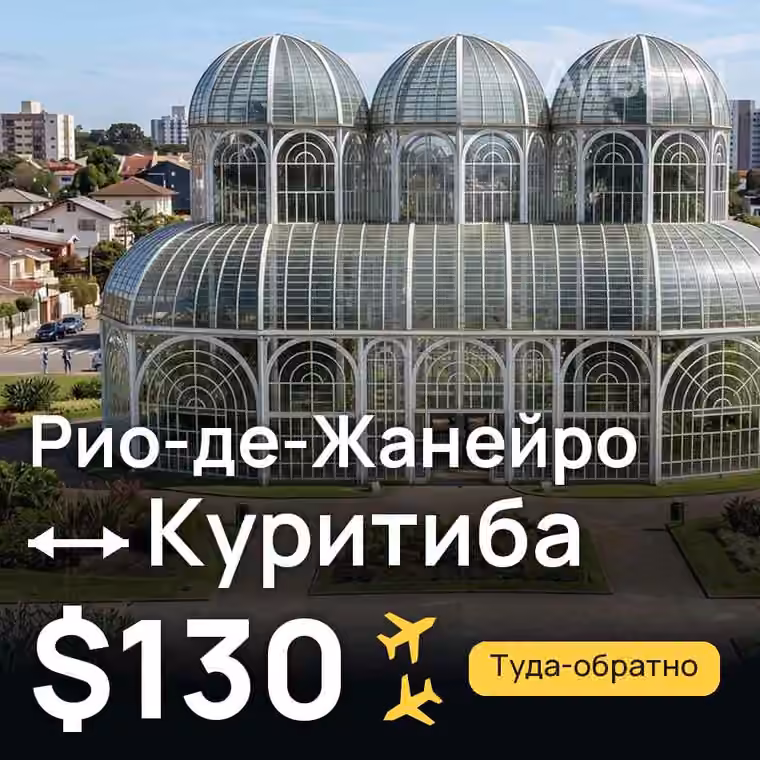 Рио-де-Жанейро → Куритиба за $130