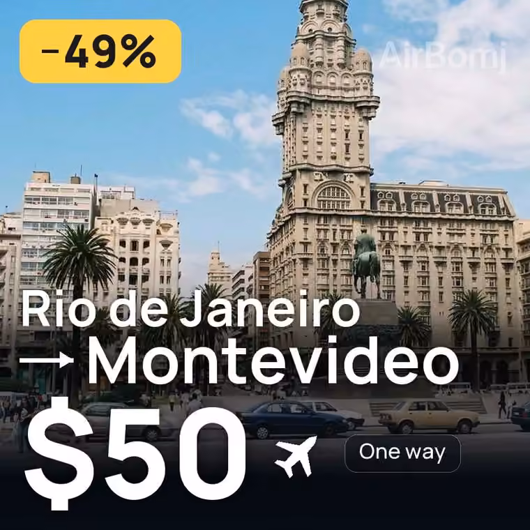 Rio de Janeiro → Montevideo for $50