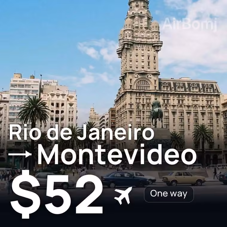 Rio de Janeiro → Montevideo for $52