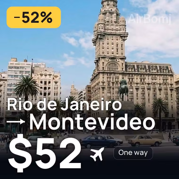 Rio de Janeiro → Montevideo for $52