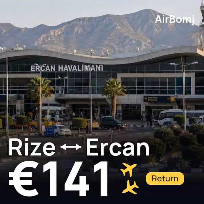 Rize → Ercan for €141