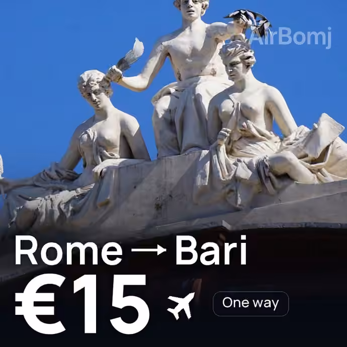 Rome → Bari for €15