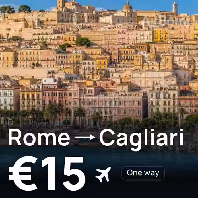 Rome → Cagliari for €15