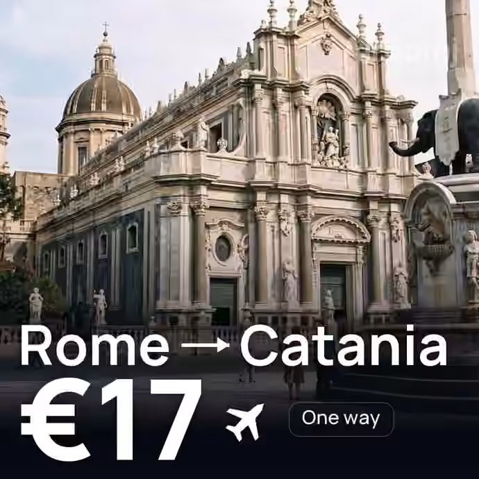 Rome → Catania for €17