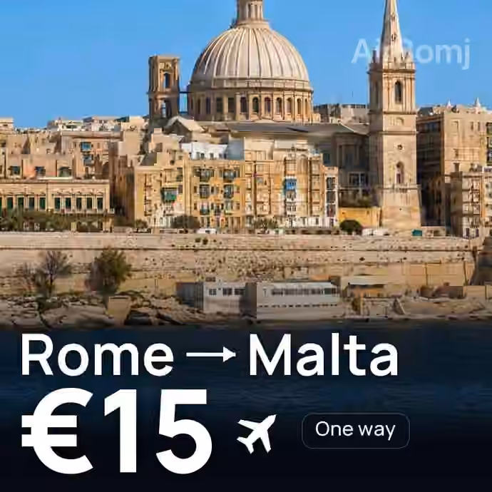 Rome → Malta for €15