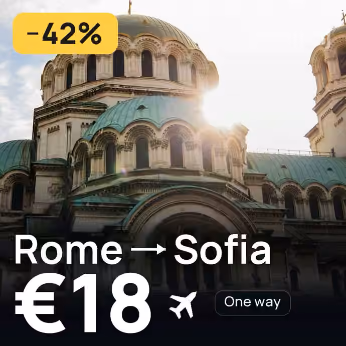 Rome → Sofia for €18