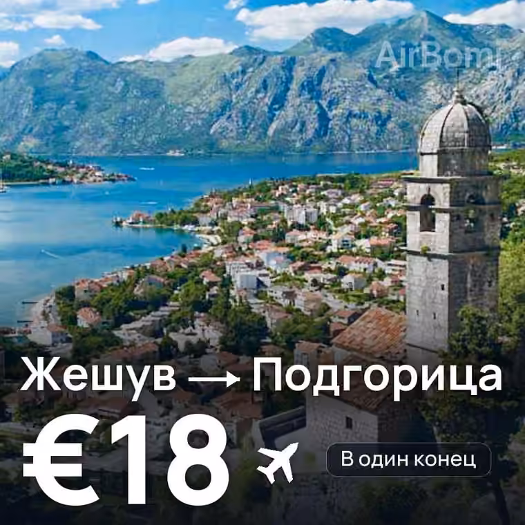 Жешув → Подгорица — лучшая цена €17