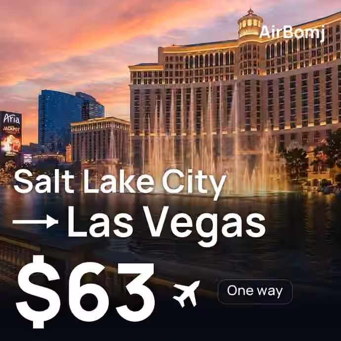 Salt Lake City → Las Vegas for $63