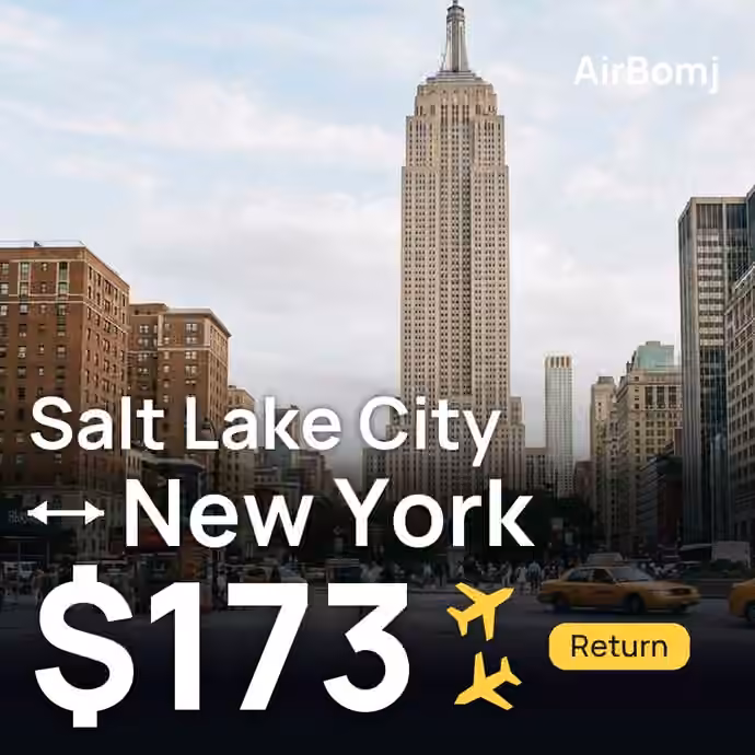 Salt Lake City → New York for $173