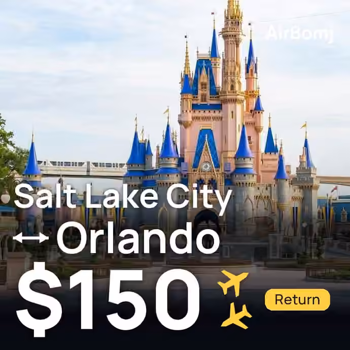 Salt Lake City → Orlando for $150
