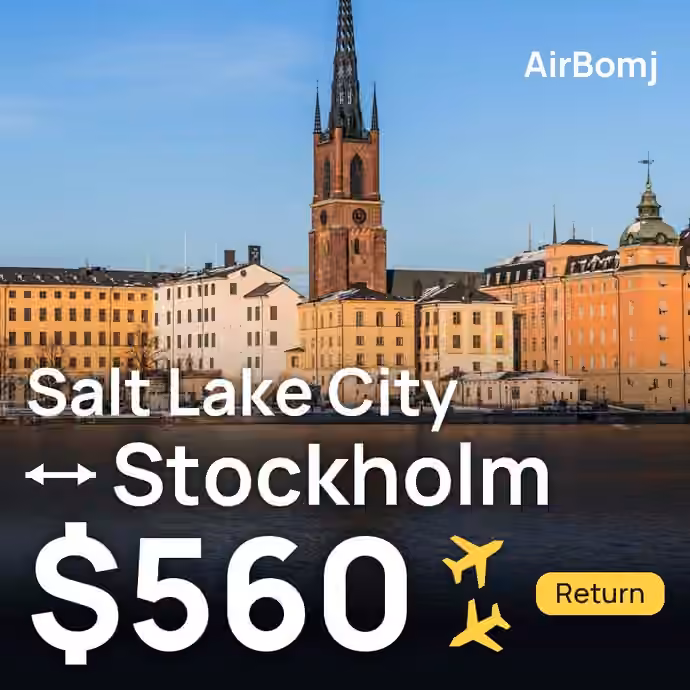 Salt Lake City → Stockholm for $560