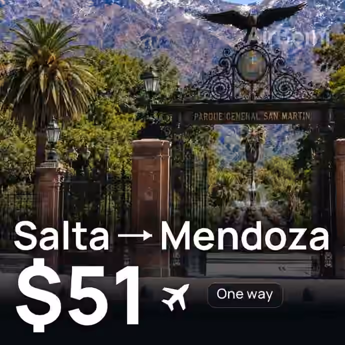 Salta → Mendoza for $51
