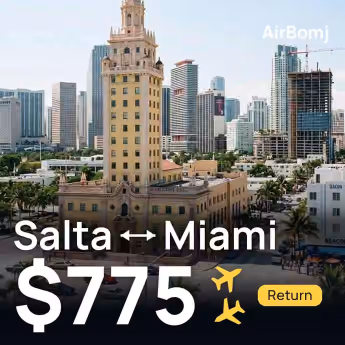 Salta → Miami for $775