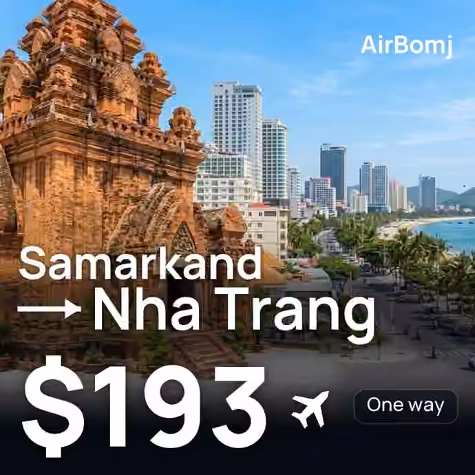 Samarkand → Nha Trang for $193