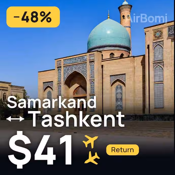 Samarkand → Tashkent for $41