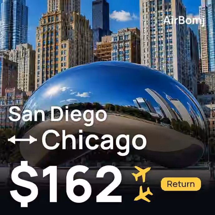 San Diego → Chicago for $162