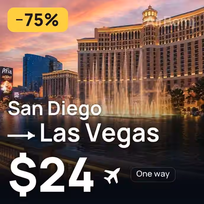 San Diego → Las Vegas for $24