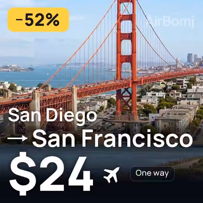 San Diego → San Francisco for $24