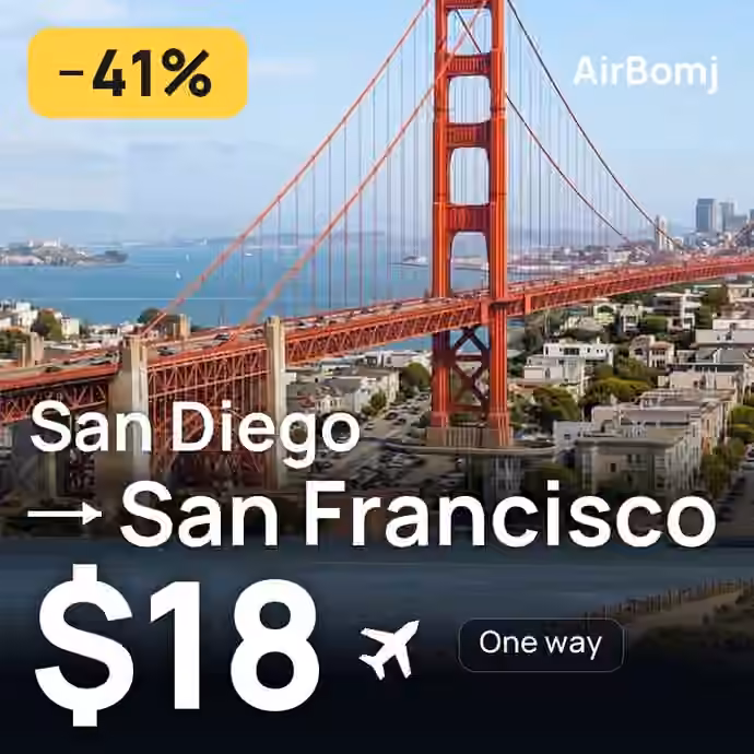 San Diego → San Francisco for $18