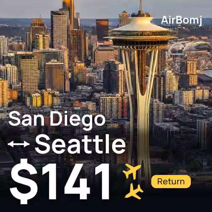San Diego → Seattle for $141