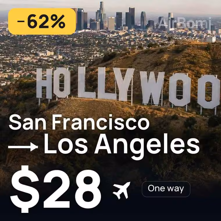 San Francisco → Los Angeles for $28