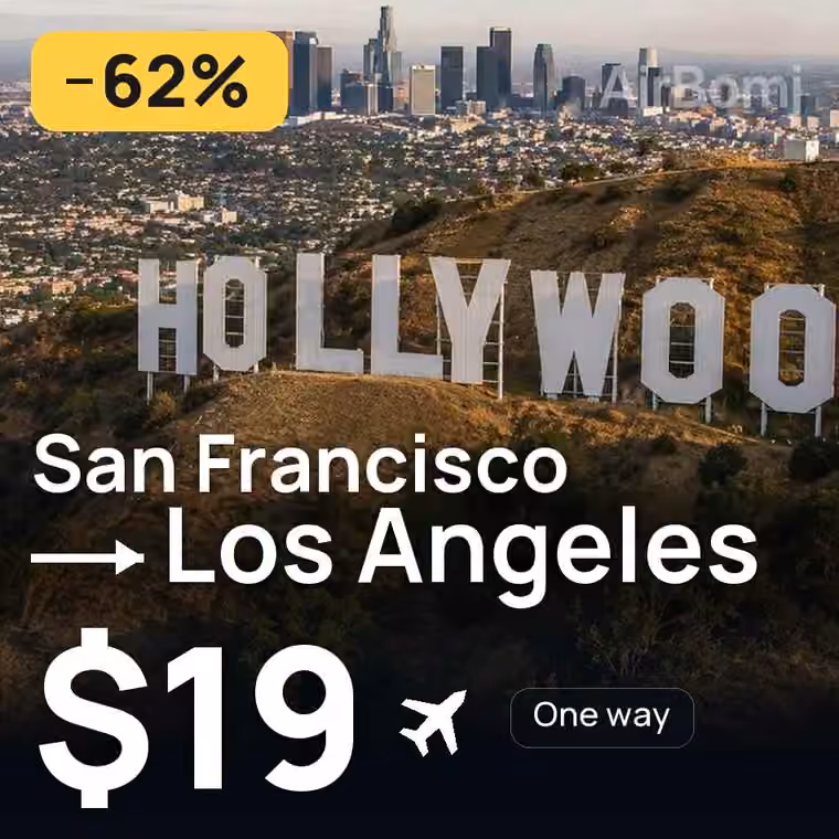San Francisco → Los Angeles for $19