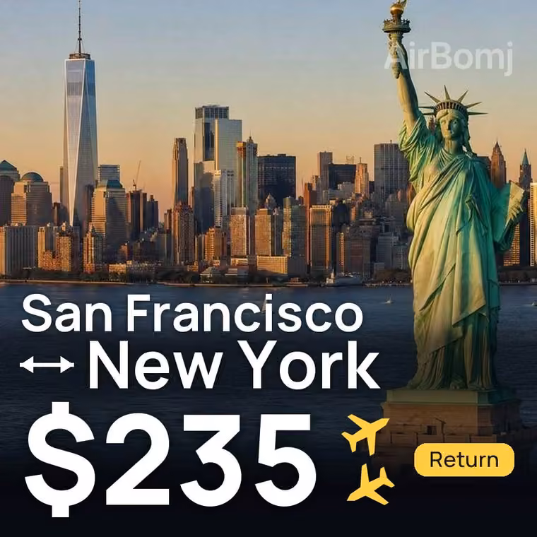 San Francisco → New York for $235