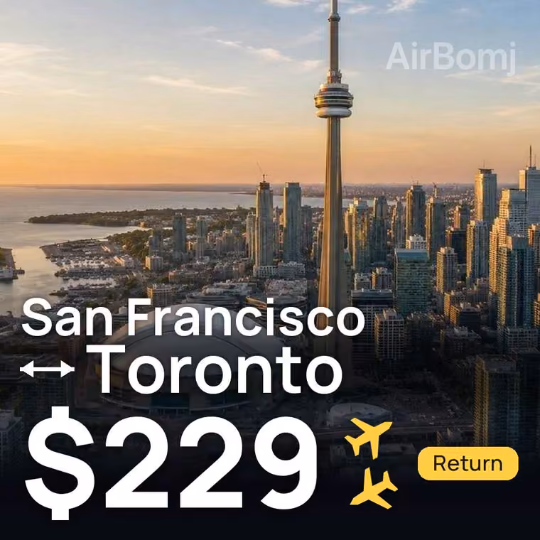 San Francisco → Toronto for $229