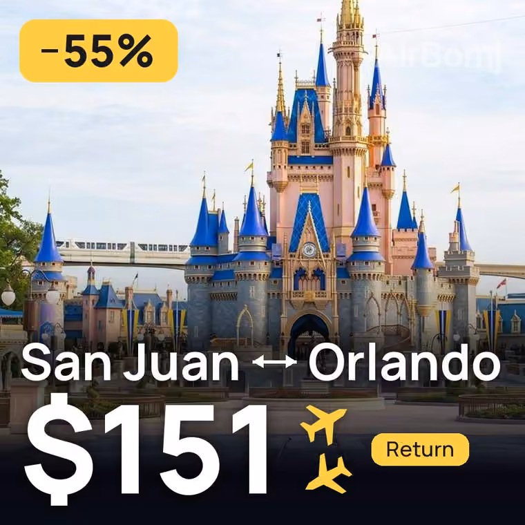 San Juan → Orlando for $157