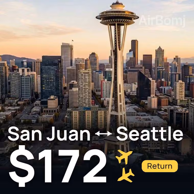San Juan → Seattle for $172